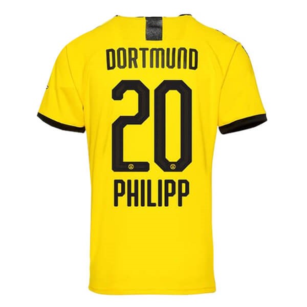 Tailandia Camiseta Borussia Dortmund NO.20 Phillipp 1ª Kit 2019 2020 Amarillo